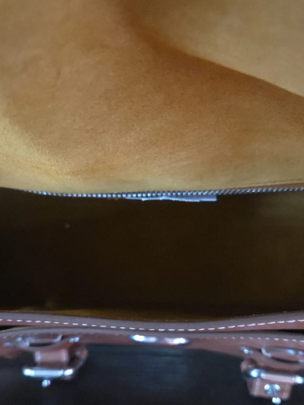 Coach Wester Tabby, Saddle Color Leather Shoulder Bag with Silver Hardware - Picture 7 of 16